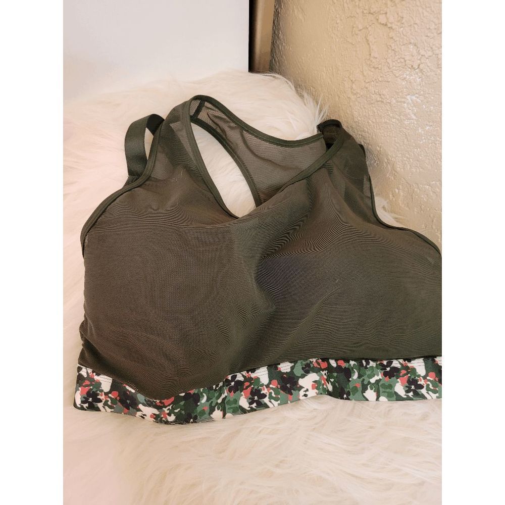 Size 38DDD Green/Camo Sports Bra from Adore Me